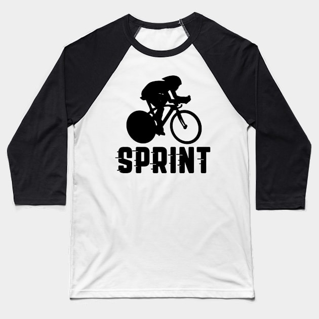 ✪ SPRINT ✪ Cycling life Baseball T-Shirt by Naumovski